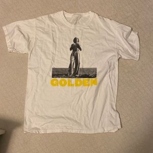 Harry styles golden shirt